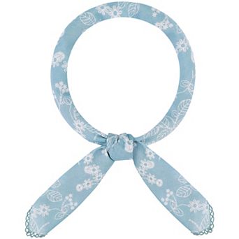 Women's Line Chrysanthemum Pattern Scarf Square 26.7''X26.7'' Elegant Neck Scarves