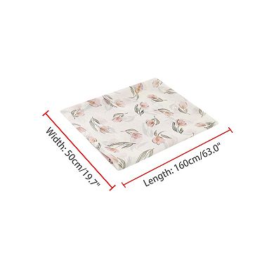 Women's Floral Vintage Scarf, Silky Lightweight Sunscreen Neckerchief Head Wrap Bandanas