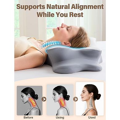 Ergonomic Memory Foam Pillow for Side & Back Sleepers