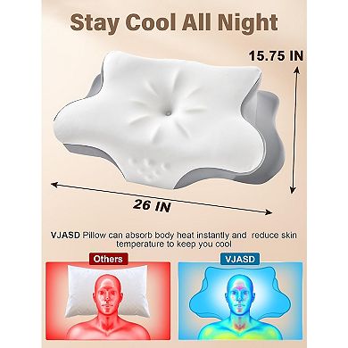 Ergonomic Memory Foam Pillow for Side & Back Sleepers