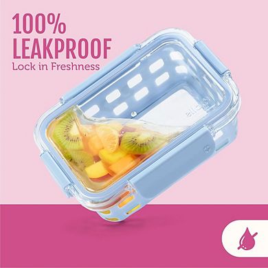 10-Piece Glass Food Storage Set with Silicone Sleeves and Airtight Lids