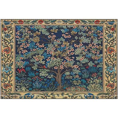 William Morris Floral Placemats Vintage Flower Boho Chic Retro Floral Linen Washable Table Mats