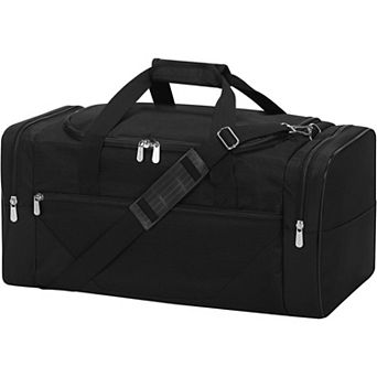 21" Duffel Bag for Travel & Sports - 34L, 5 Pockets, Trolley Sleeve