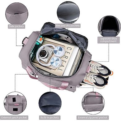 Multi-Use Gym Bag for Men & Women - Foldable, Shoe Compartment, Water-Resistant