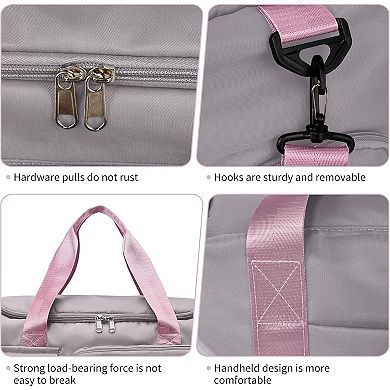 Multi-Use Gym Bag for Men & Women - Foldable, Shoe Compartment, Water-Resistant