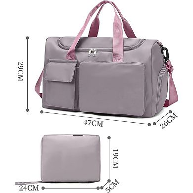 Multi-Use Gym Bag for Men & Women - Foldable, Shoe Compartment, Water-Resistant