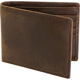 Top Grain Leather Wallet for Men: Slim, RFID-Blocking, 8 Card Slots