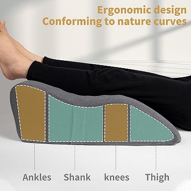 Ergonomic Memory Foam Leg Pillow for Support & Comfort
