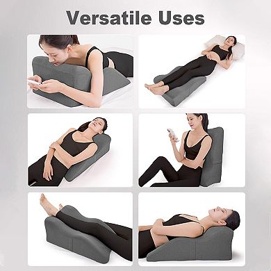 Ergonomic Memory Foam Leg Pillow for Support & Comfort