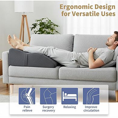 Ergonomic Memory Foam Leg Pillow for Support & Comfort