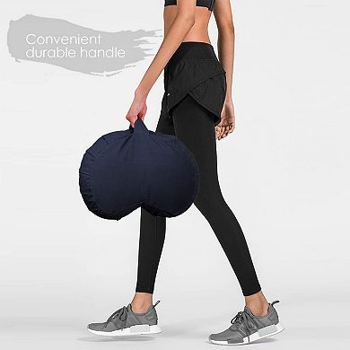 Ergonomic Meditation Pillow - 5 Colors, Buckwheat Filled, Adjustable, Durable Cover