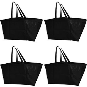 Great Ambitions Large Reusable Shopping Bag Heavy Duty Open-Top Tote,18-Gallon Capacity