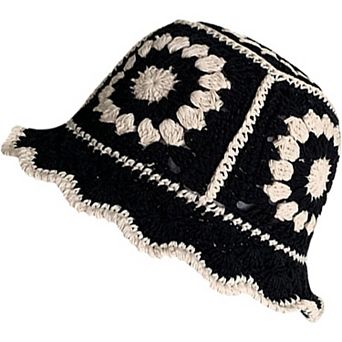 Handmade Milk Cotton Crochet Bucket Hat, Breathable, Stylish, One Size