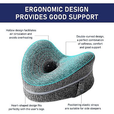 Heart-Shaped Memory Foam Pillow for Side Sleepers