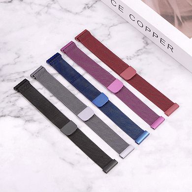 Stainless Steel Mesh Watch Band Quick Release Magnetic Clasp
