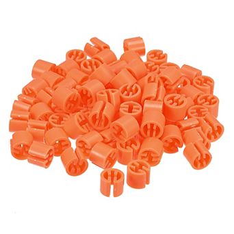 150 pc Clothes Hanger Markers Blank Tags, Fit 3.5mm Rod Garment Size Hanger Clips Coding Label