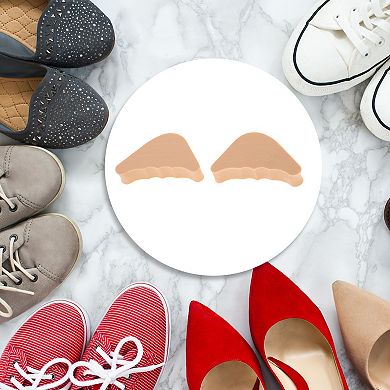 4 Pairs Soft Round Head Wavy Hole Toe Plugs Comfortable Shoe Accessories