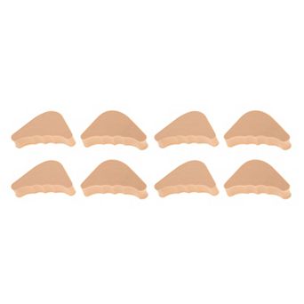 4 Pairs Soft Round Head Wavy Hole Toe Plugs Comfortable Shoe Accessories