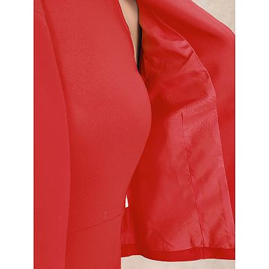 Dress Suit Sets for Women's 2 Piece Work Sleeveless Dresses and Crop Blazer