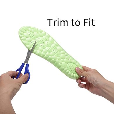 Trim to Fit Shoe Inserts Comfortable Insoles for All-Day Support 2 Pairs