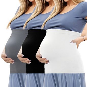 3 pc Belly Bands for Pregnant Non-slip Silicone Breathable