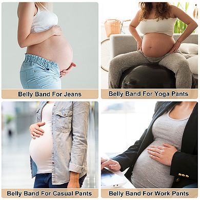 3Pcs Belly Bands for Pregnant Non-slip Silicone Breathable