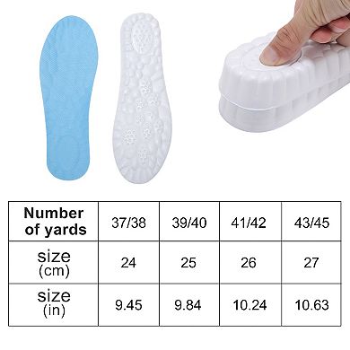 2 Pair Height Increase Shoe Inserts for Comfort and Support in Every Step