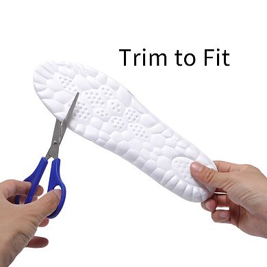 Trim to Fit Shoe Inserts Comfortable Insoles for All-Day Support 2 Pairs