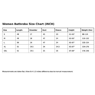 Plush Flannel Hooded Bathrobe for Women with Tie Belt & Pockets, Winter Lounge Robe