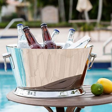 Stainless Steel Single Wall Beverage Tub - 3.2 Gallon