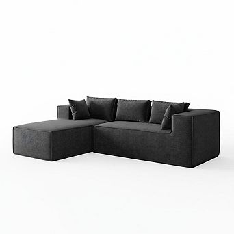 106.7" Modular Sectional Couches,Deep Seat,Modular L-Shape Sofa with Chaise