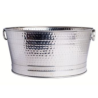 Stainless Steel Single Wall Beverage Tub for Parties - 6.3 Gallon