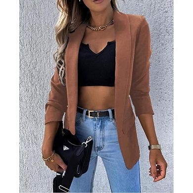 Blazers for Women Oversiz Business Casual Spring Fall Long Sleeve Open Front Work Office Jackets