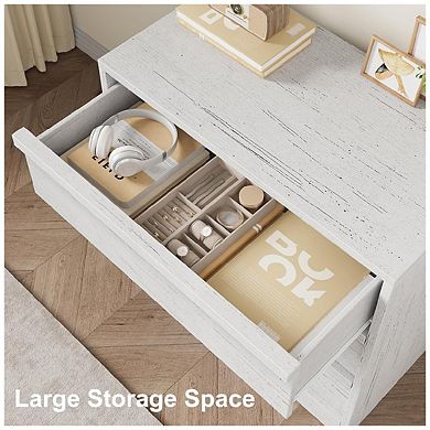 3 Drawer Wood Dresser with Modern Design for Bedroom