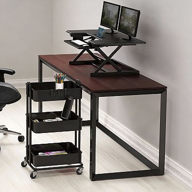 3-Tier Metal Rolling Utility Cart