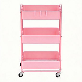3 tier Metal Rolling Utility Cart