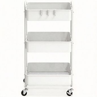 3 tier Metal Rolling Utility Cart