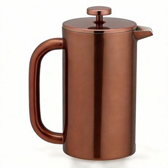 12oz Stainless Steel French Press Dual Filter Coffee Maker