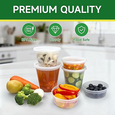 32 oz Deli Containers with Lids