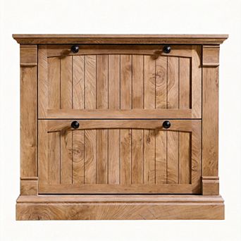 30",2-drawer Farmhouse Lateral File Cabinet Interlocking Drawers 80lb