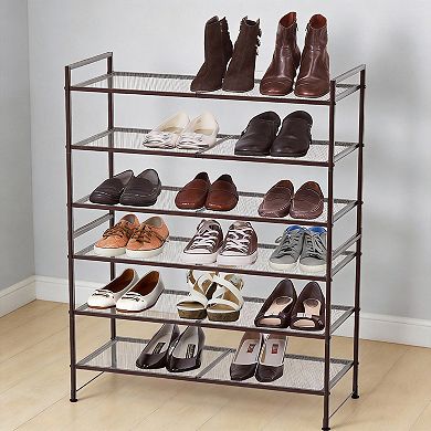 3-tier Stackable Mesh Shoe Rack