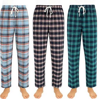 Mens 3 Pack Random Pack of 3 Pajama Flannel Pants Mystery Pack