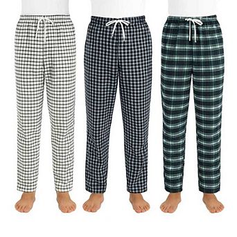 Mens 3 Pack Random Pack of 3 Pajama Flannel Pants Mystery Pack