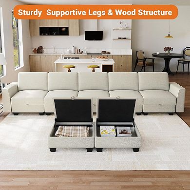 140" Large u Shaped Couch