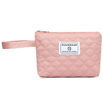 3D Diamond Patterned Small Square Tote, Hand bag with Dry Wet Separation & Double-sided Pockets