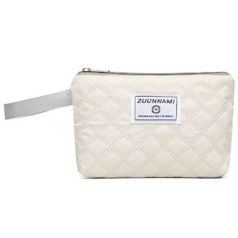 3D Diamond Patterned Small Square Tote, Hand bag with Dry Wet Separation & Double-sided Pockets