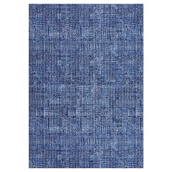 Modern Washable Area Rugs, Non-Slip Stain-Resistant Low Pile Solid Color Rug