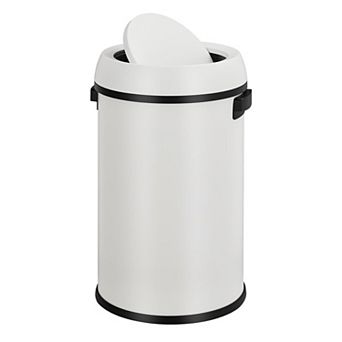 65l Stainless Steel Open Top Trash Can Commercial Round Garbage Bin