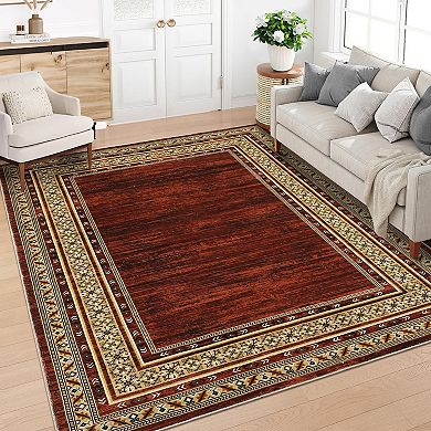 Indoor Modern Rugs, Soft Non Slip Washable Area Rug, Contemporary Geometric Throw Carpet