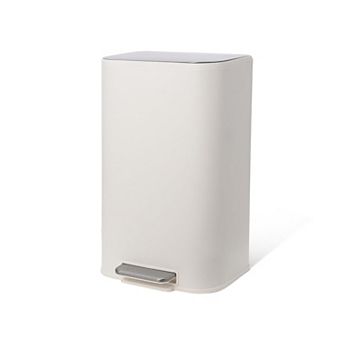 Kitchen Trash Can, Stainless Steel Garbage Can,Soft Close Lid Foot Pedal